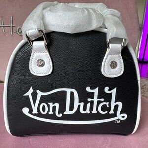 Von Dutch Classic 51 Black Bowling Bag Y2K NWT